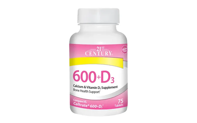 21st Century Calcium 600 Vitamin D3 Caplets 75ct