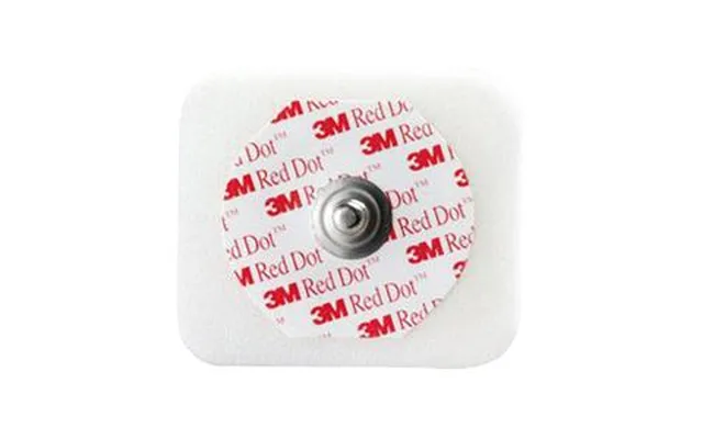 3m Red Dot 4cm X 3-1 2cm Monitoring Electrode With Foam Tape And Sticky Gel - Without Abrader