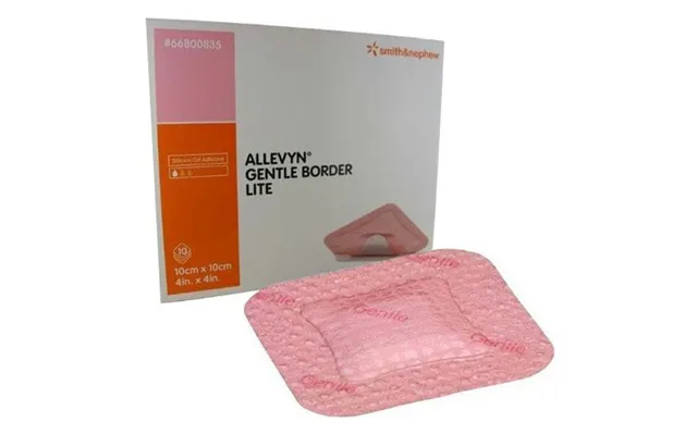 Allevyn Gentle Border Lite Silicone Gel Adhesive Hydrocellular Foam Dressing - 4 X 4