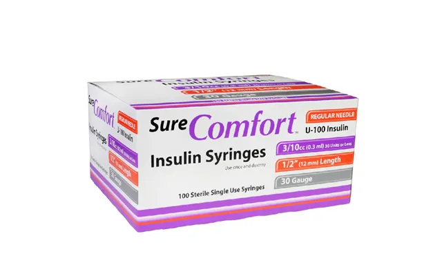 Allison Medical Surecomfort Insulin Syringe 3 10cc Capacity 30-gauge 1 2-inch