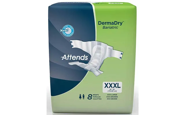 Attends Dermadry Bariatric Briefs Xxx-large 70 - 90