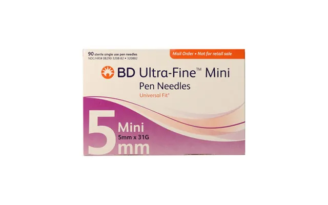 Bd Ultra Fine Mini Pen Needles 31g 5mm Box 90