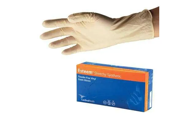 Cardinal Health Stretch Vinyl Exam Gloves - Cream