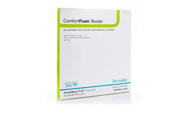 Comfortfoam Self-adherent Soft Silicone Foam Dressing With Border - Heel Elbow