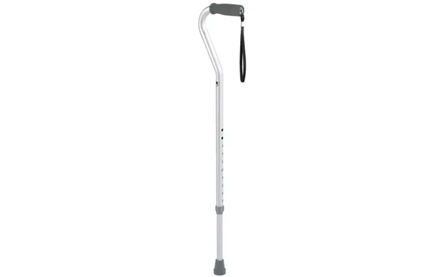 Compass Carex Offset Cane Aluminum Silver