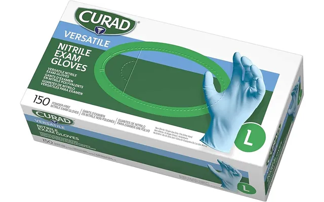 Curad Non-sterile Powder-free Nitrile Exam Glove Large