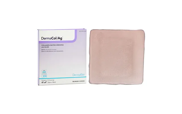 Dermacol Ag Collagen Matrix Wound Dressing With Silver - 4 X 4