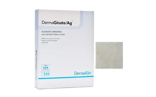 Dermaginate Ag Alginate Wound Dressing With Antibacterial Silver - 4 X 5