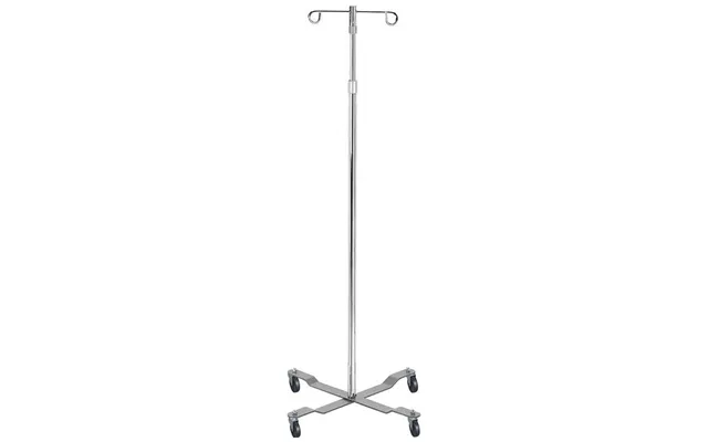 Drive Medical Economy Removable Top Iv Pole With 2 Hook - Silver Vein