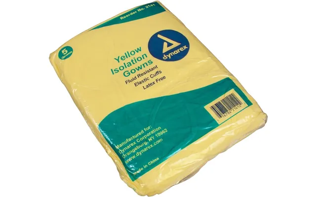 Dynarex Isolation Gown Yellow Large Box 5