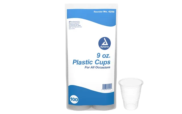 Dynarex Plastic Drinking Cups 9 Oz.