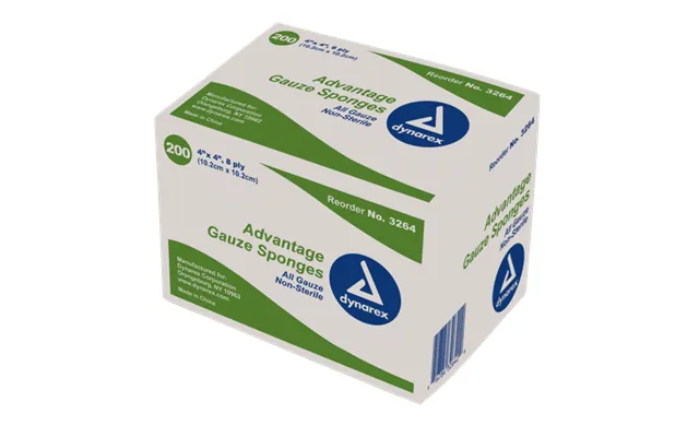 Gauze Sponge N S 4x4 8 Ply