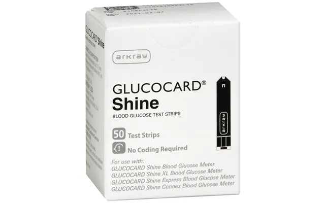 Glucocard Shine Blood Glucose Test Strip 50 Count Box 50 Each