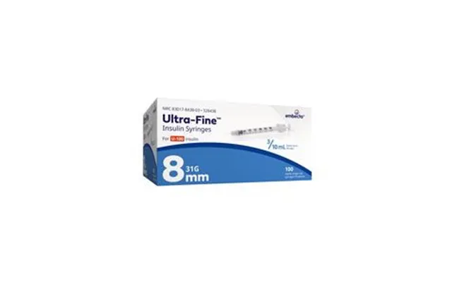 Insulin Syringe With Ultra-fine Needle 31g X 5 16 - 3 10 Ml 100 Count