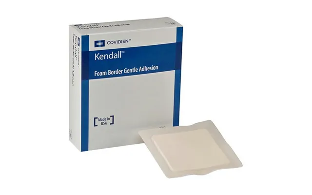 Kendall Border Foam Gentle Adhesion Dressing - 7.5 X 7.5 Pad Size 6 X 6