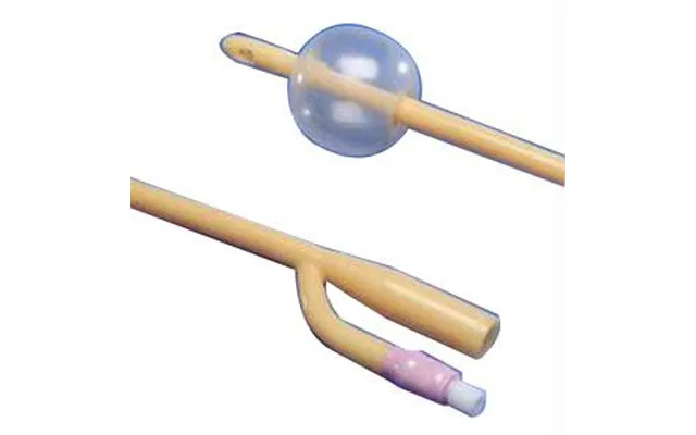 Kendall Dover 2-way Silicone-elastomer Coated Latex Foley Catheter 22fr 16 30cc Balloon Capacity