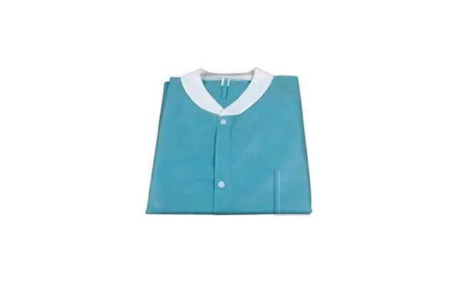 Lab Coat Sms W 3 Pockets Teal Large 3bag 10pcs Cs