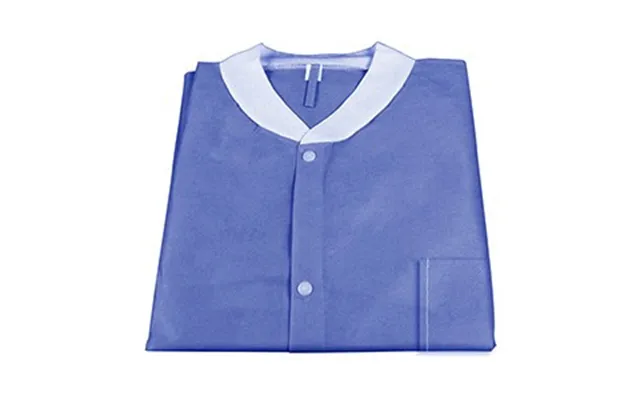 Lab Jackets W Pockets Pack Of 10 Small Blue