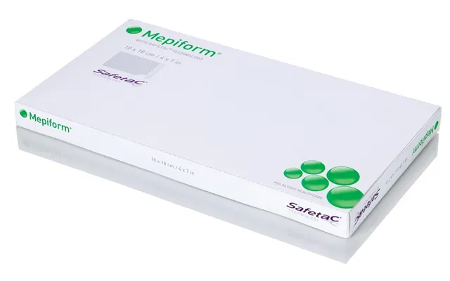 Molnlycke Mepiform- Safetac Self-adherent Soft Silicone Dressing 4 X 7