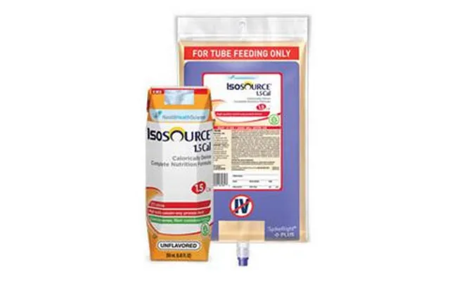 Nestle Healthcare Nutrition Isosource1.5 Cal Complete Unflavored Liquid Food 1000ml Closed System Container - 375kcal 25