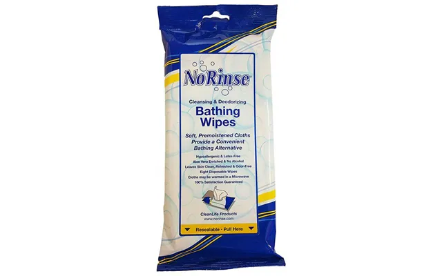 No-rinse Bathing Wipes 8 X 8