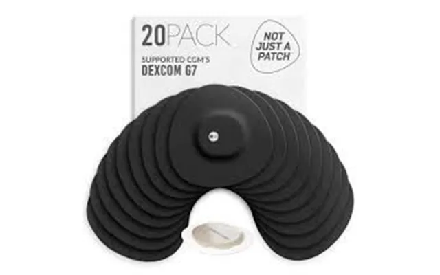 Not Just A Patch Original Patches Dexcom G7 Black 20-pack