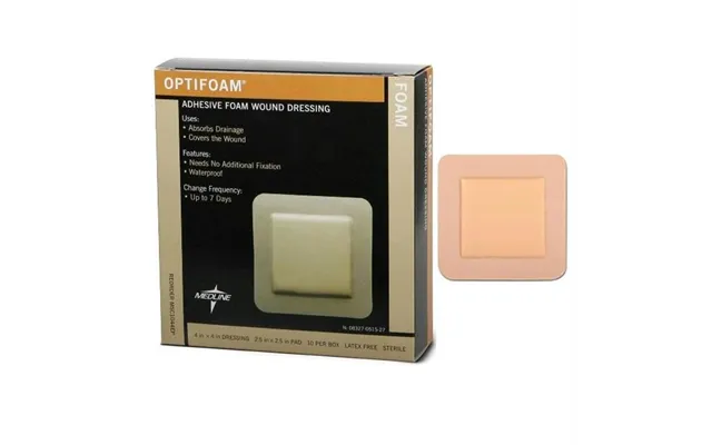 Optifoam Adhesive Foam Dressing 4 X 4