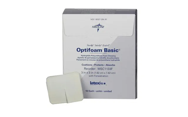 Optifoam Basic Polyurethane Foam Dressing With Fenestration - 3 X 3