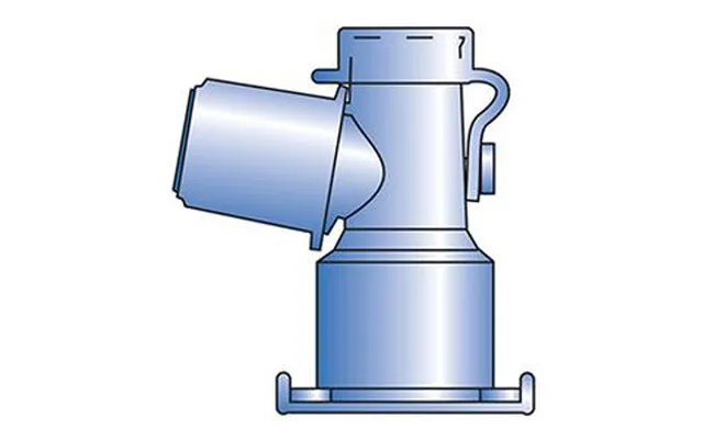 Pneupac Peep-keep Nonsterile Dual-axis Swivel Adapter