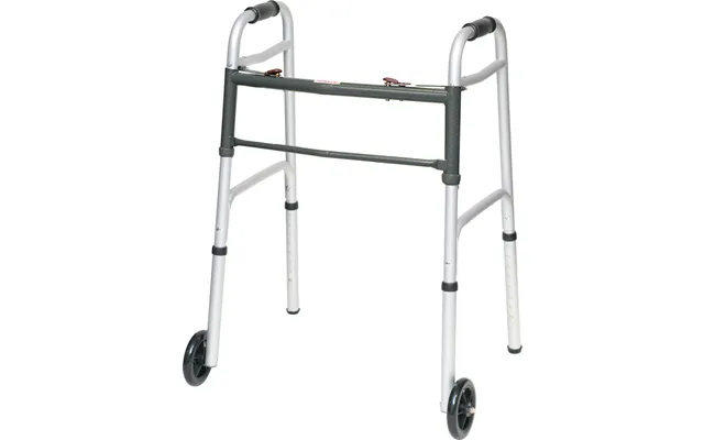 Probasics Aluminum 2-button Folding Walker 5in Wheels