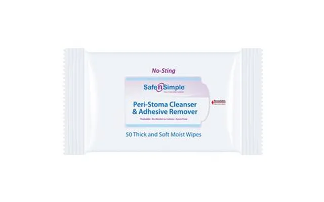 Safe N Simple Adhesive Remover Wipe - 50 Package