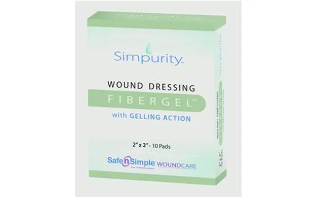 Simpurity Fibergel Pad Wound Dressing - 2 X 2