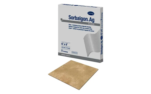 Sorbalgon Silver Calcium Alginate Dressing 6 X 6