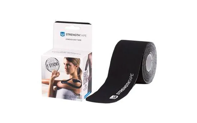 Strengthtape Kinesiology Tape 5m Precut Roll - Black