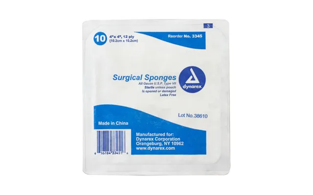 Surgical Sponge Sterile 2s 4 Â Æ É- 4 12 Ply