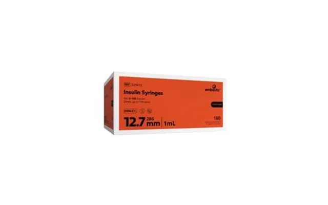 U-100 Insulin Syringe With Micro-fine Iv Needle 28g X 1 2 - 1 Ml 100 Count