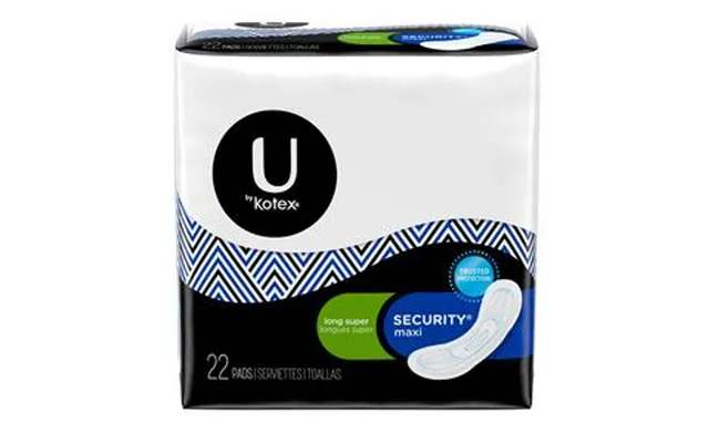 U By Kotex Security Maxi Pads - Long Super