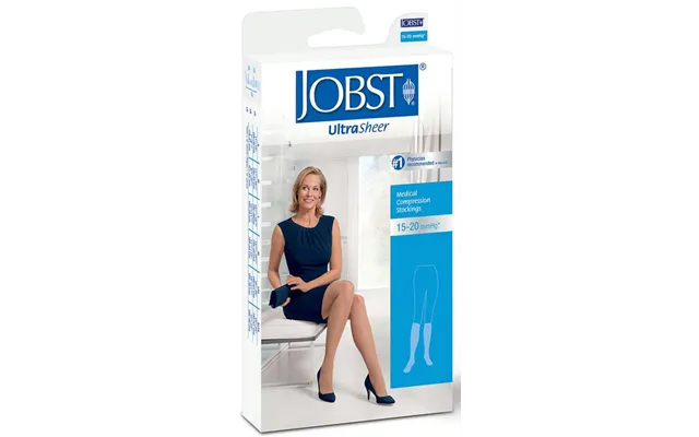 Ultrasheer Women's Knee-high Moderate Compression Stockings Large - Natural