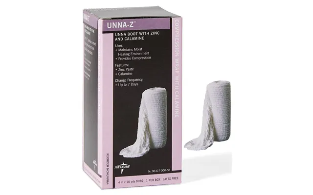 Unna-z Zinc Oxide Impregnated Gauze Bandage With Calamine - 4 X 10yd