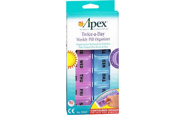 Weekly Twice-a-day Pill Organizer - 7-day Capacity