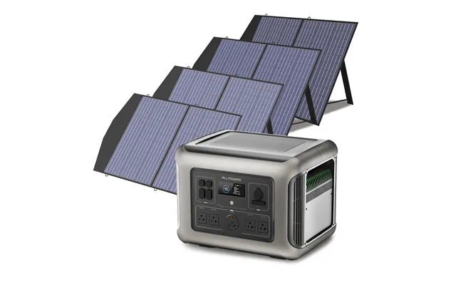 Allpower Solar Generator Kit 2500w Power Station 100w Solar Panel