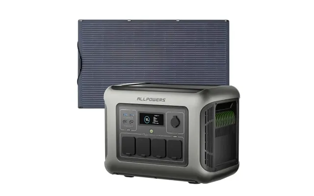 Allpowers R1500 Lite Portable Power Station 1600w 1056wh - R1500 Lite Sf100 Solar Panel