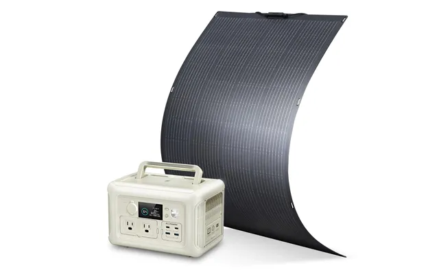 Solar Generator Kit 600w Portable Power Station 200w Flexible Solar Panel