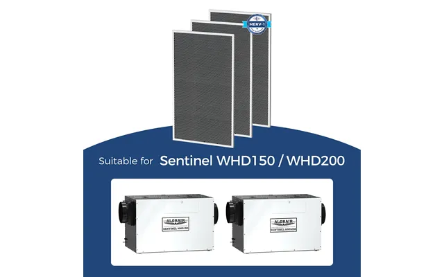 Alorair 3 Pack Merv-1 Air Filter For Sentinel Whd150 200 Dehumidifiers