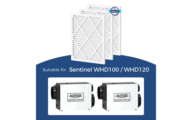 Alorair 3 Pack Merv-10 Air Filter For Sentinel Whd100 120 Dehumidifiers