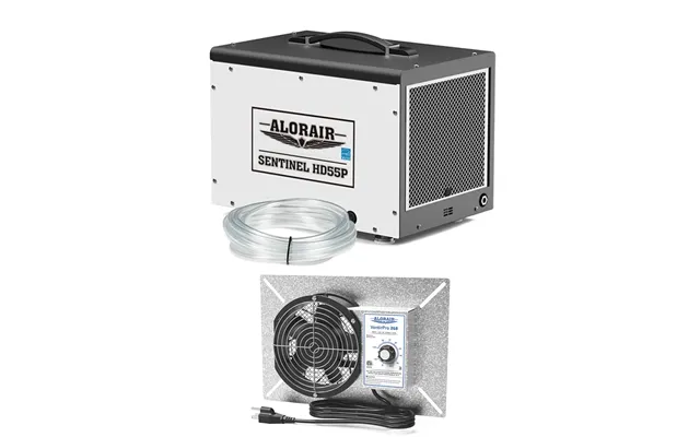 Alorair Combo Package For Crawl Spaces,basements Dehumidifier And Ventilator Sentinel Hd55p And Ventirpro 260 Fan