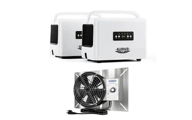 Helios D35 Energy Star Crawl Space Dehumidifier And Ventirpro 540s Ventilation Fan Combo Basement Moisture Control Syste