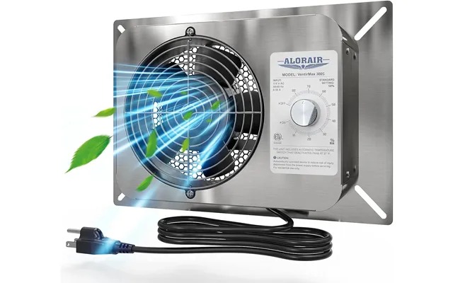 Alorair 300cfm Crawlspace Ventilation Fan With Humidistat - Ip55 Rated Ventirmax 300s