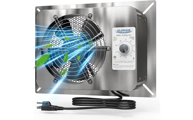 Alorair 570cfm Stainless Steel Crawl Space Ventilation Fan Ip55 Rated With Thermostat Ventirmax 570s