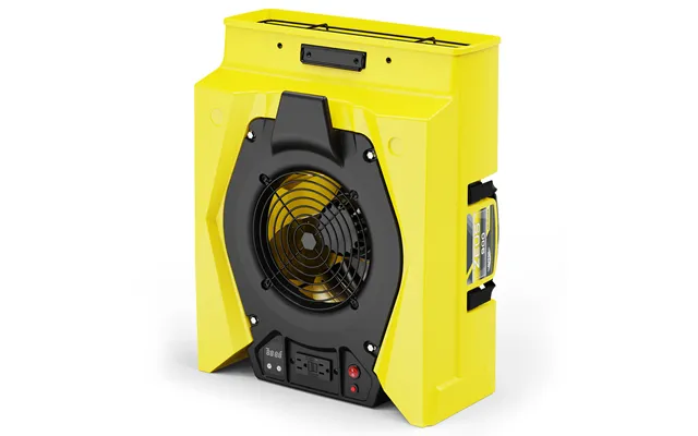 Alorair 950 Cfm Air Mover With Circuit Breaker And Daisy Chain For Floor Drying Blower Fan Zeus 900 - Yellow